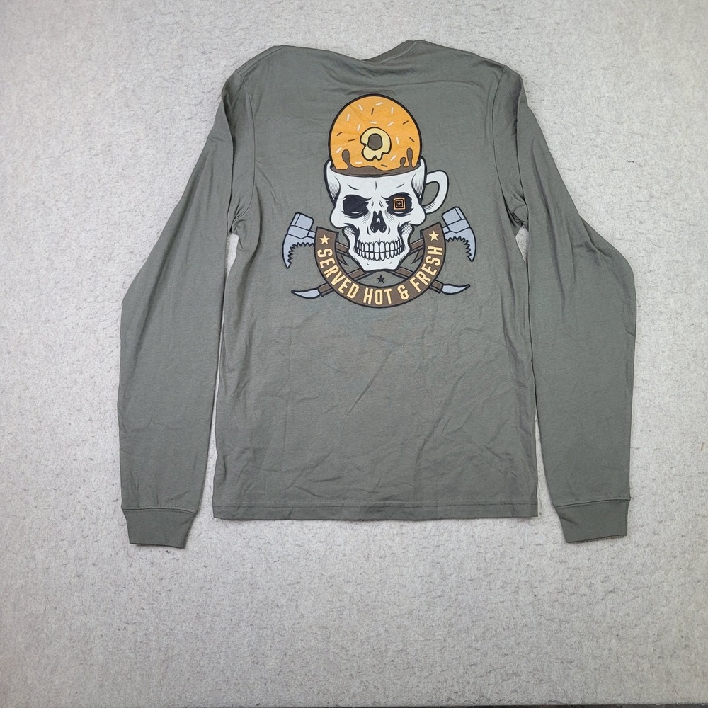 5.11 Tactical Served Fresh Long Sleeve Tee Mens S Ranger Green NEW‎